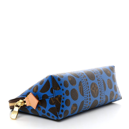 Louis Vuitton Monogram Kusama Pumpkin Dots Cosmetic Pouch Blue 4 of 6