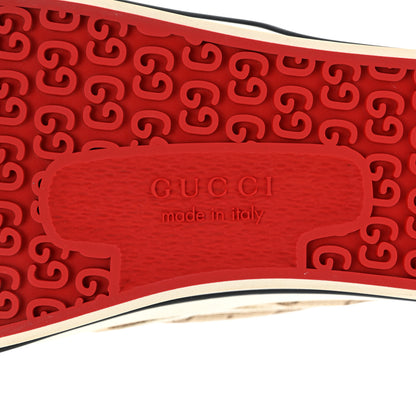 Gucci GG Monogram Womens 1977 Tennis Slip On 30mm Sneakers 40 Beige Ebony Mystic White 7 of 10
