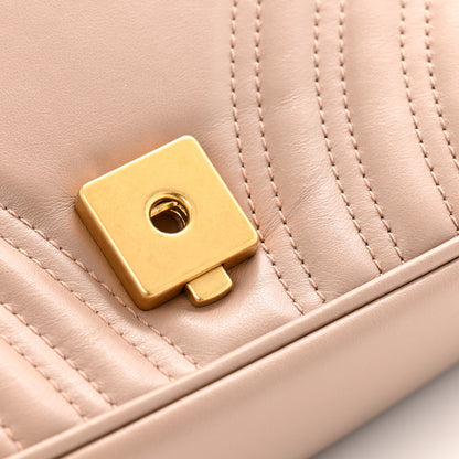Gucci Calfskin Matelasse Small GG Marmont Shoulder Bag Porcelain Rose 11 of 13