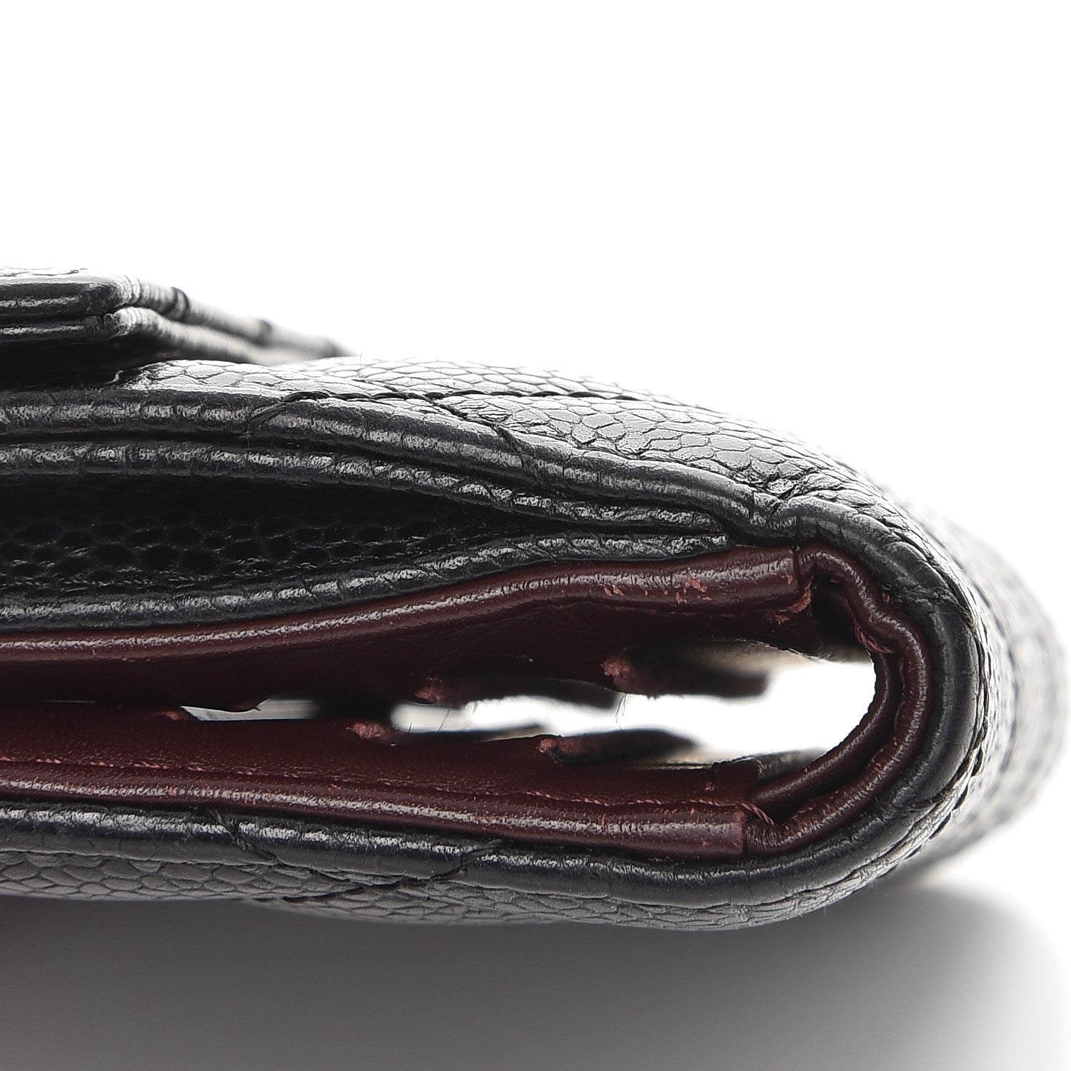 Chanel Caviar Quilted Compact French Flap Wallet Black 9 of 10