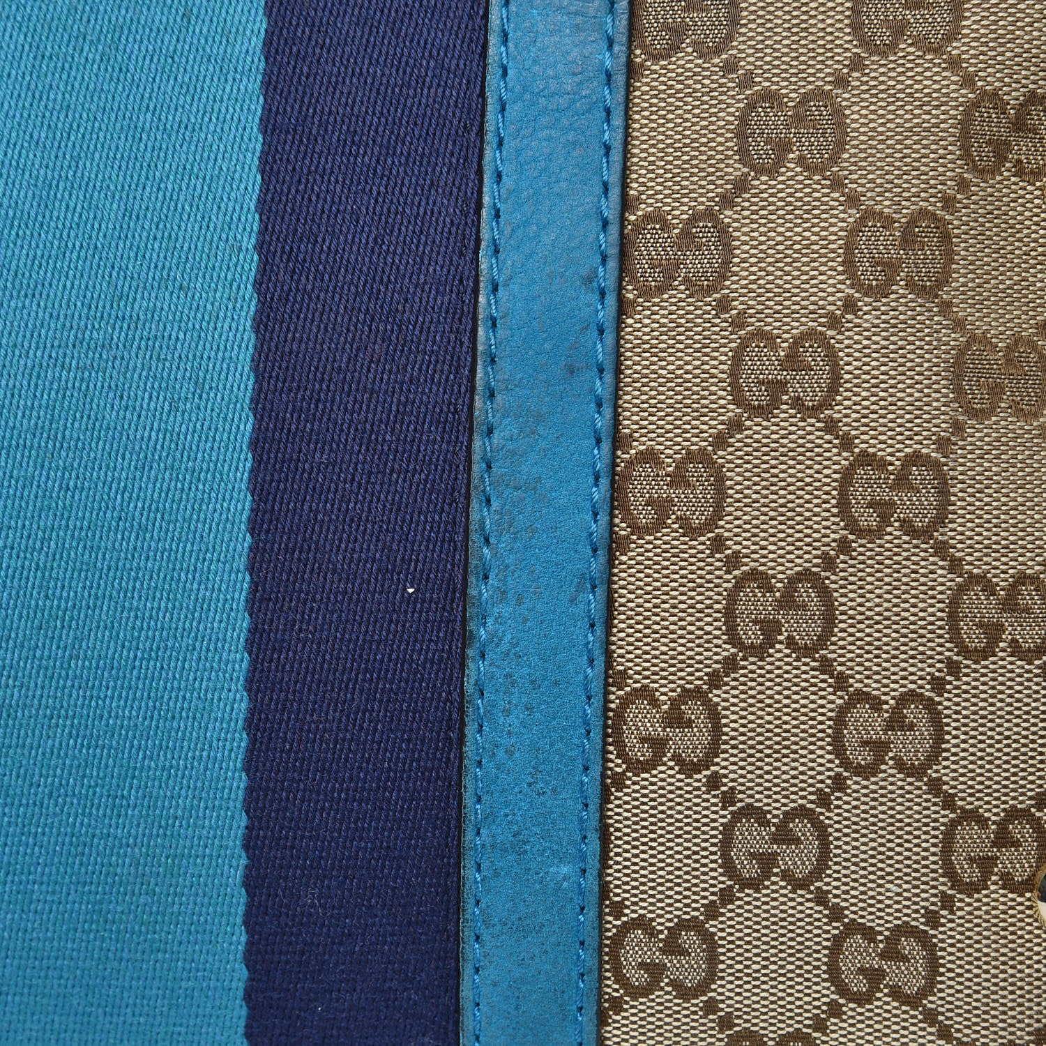 Gucci Monogram Vintage Web Medium Boston Teal 14 of 20