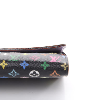 Louis Vuitton Monogram Multicolor Sarah Wallet Black Violet 11 of 16