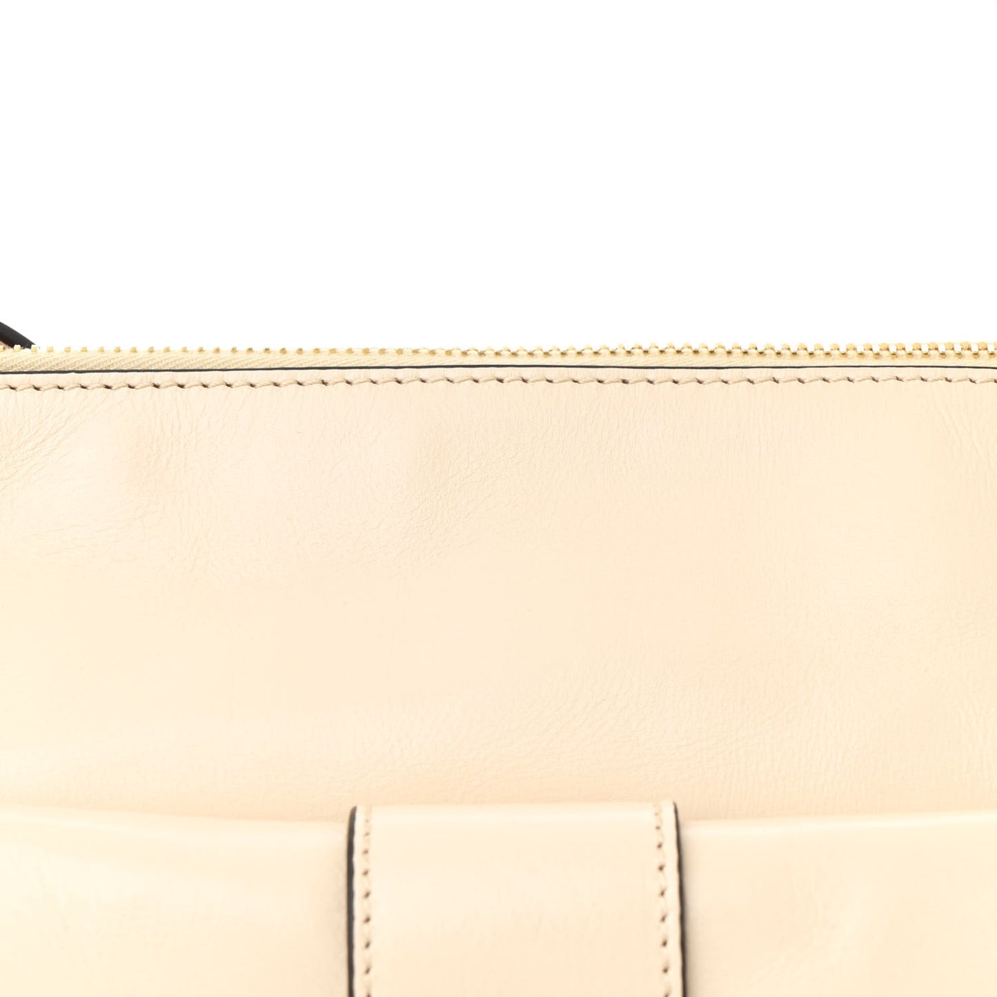 Shiny Calfskin Medium Double Carrry Camera Bag Sweet Beige