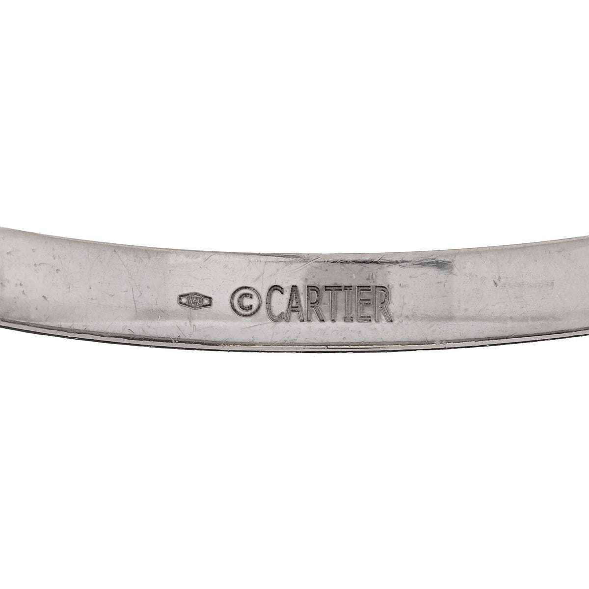 Cartier 18K White Gold LOVE Bracelet 17 9 of 10
