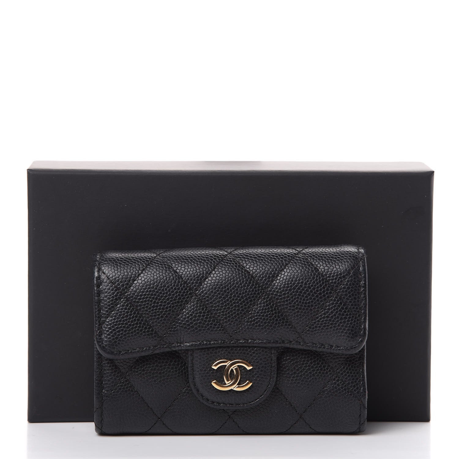Chanel Caviar Quilted Classic 4 Key Holder Wallet Black 10 of 10