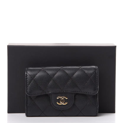 Chanel Caviar Quilted Classic 4 Key Holder Wallet Black 10 of 10