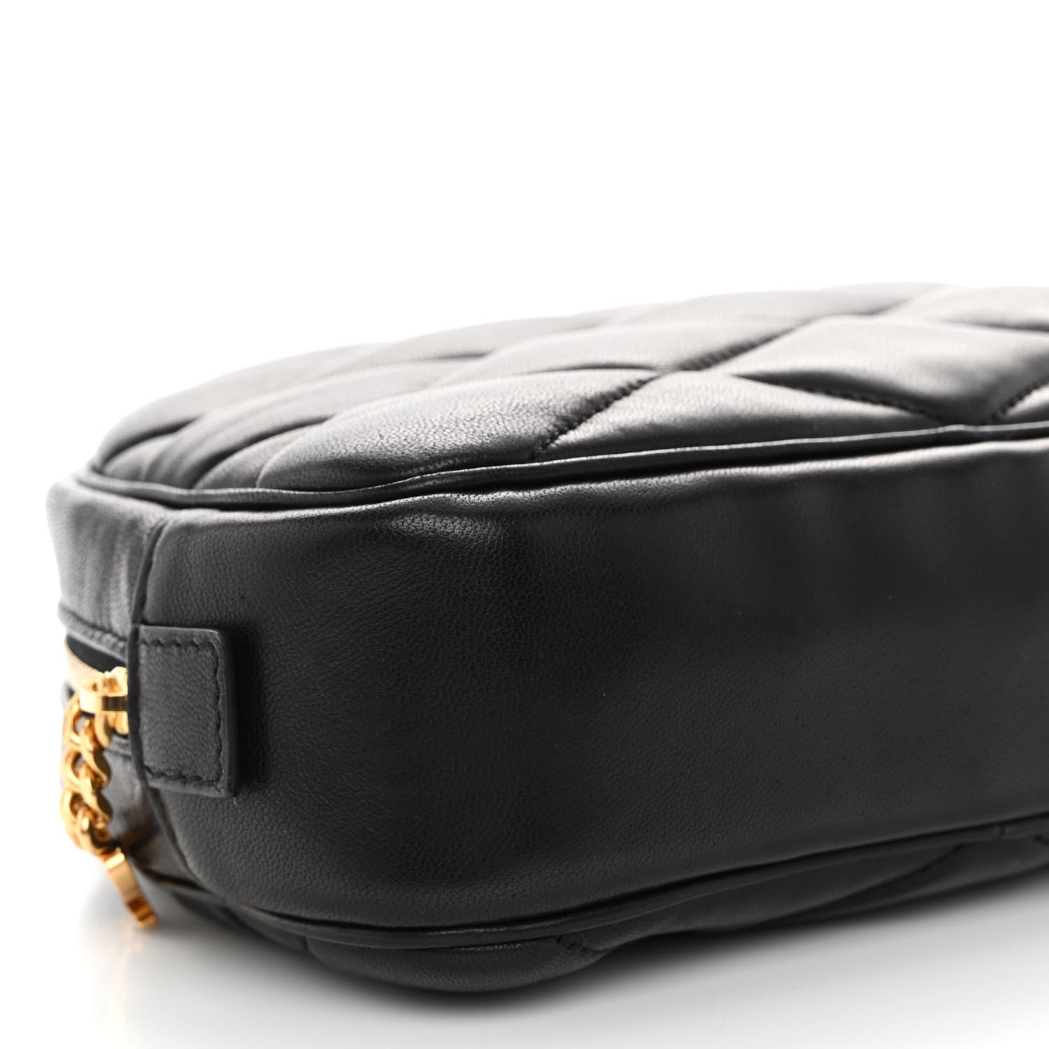 Saint Laurent Lambskin Quilted Lolita Cosmetic Pouch Black 8 of 9