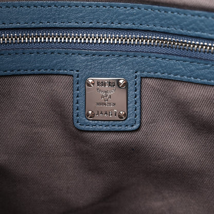 MCM Calfskin Ottomar Monogram Large Klara Hobo Luft Blue 6 of 16