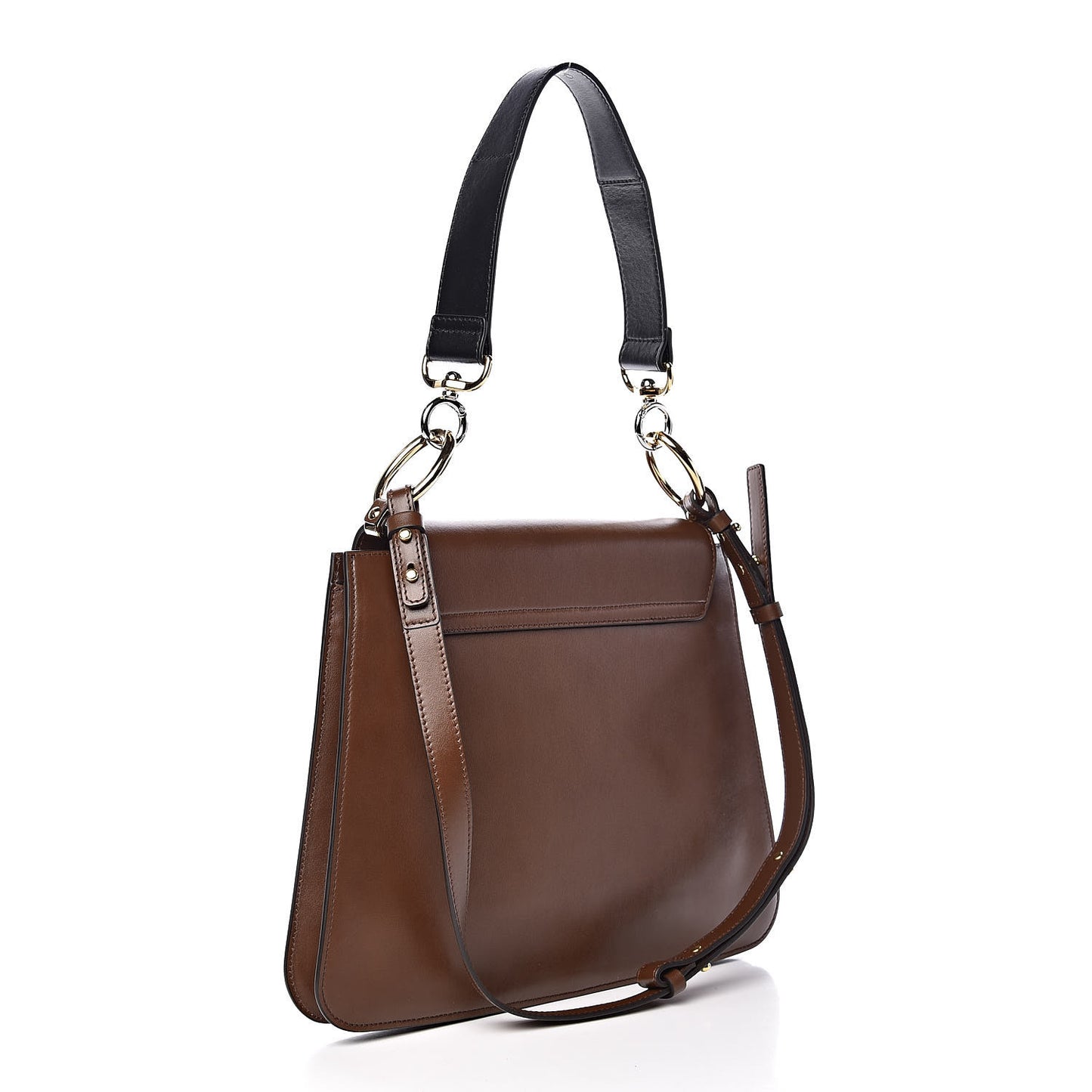 Calfskin Suede Medium C Shoulder Bag Sharp Brown