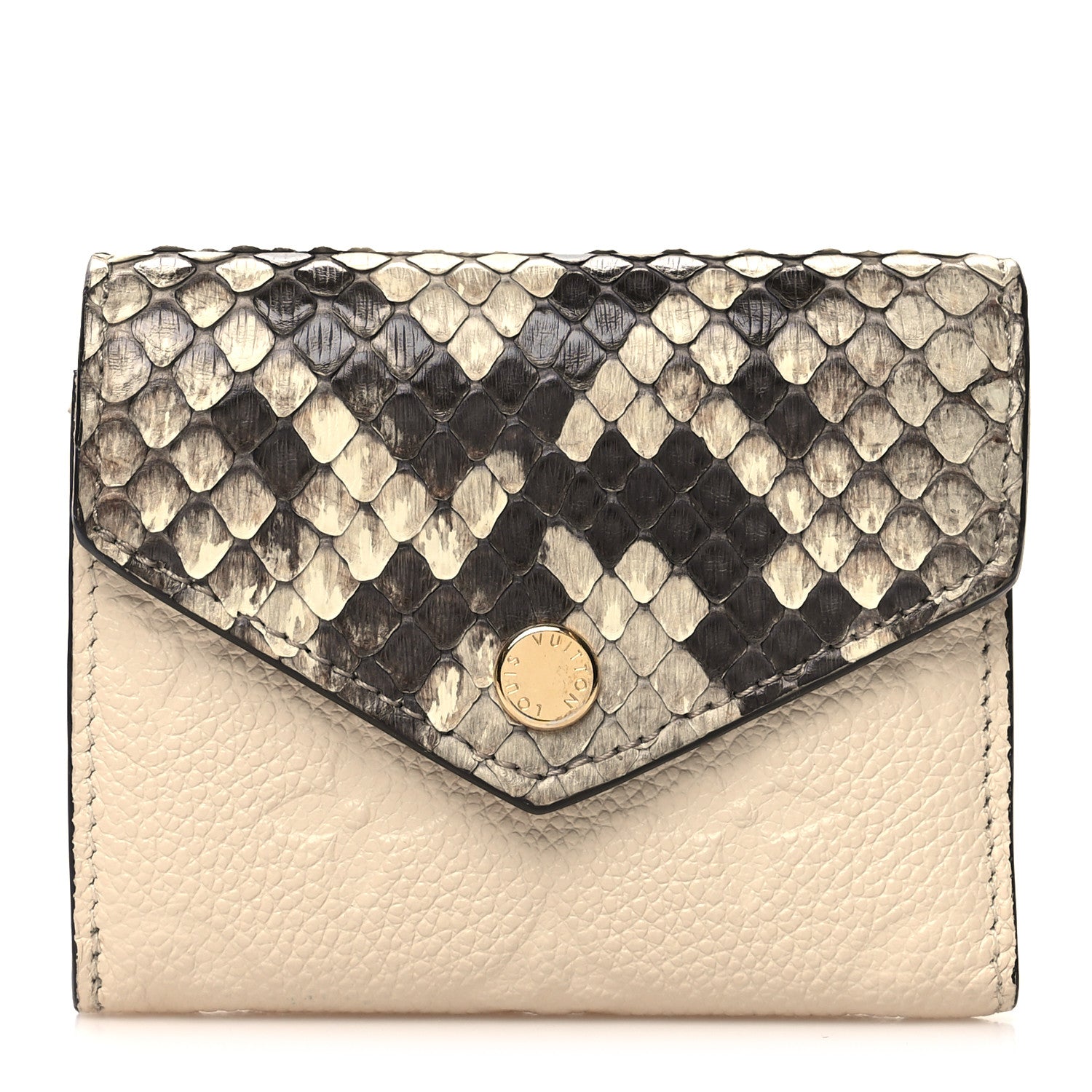 Louis Vuitton Snakeskin Empreinte Zoe Wallet Creme 1 of 8