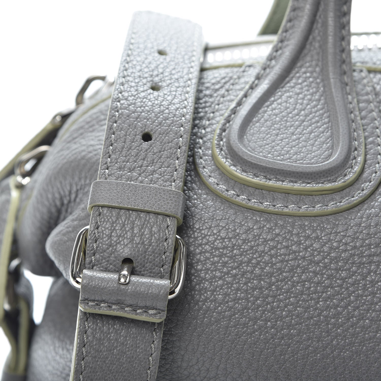 Givenchy Pebbled Calfskin Small Nightingale Pearl Grey 10 of 15