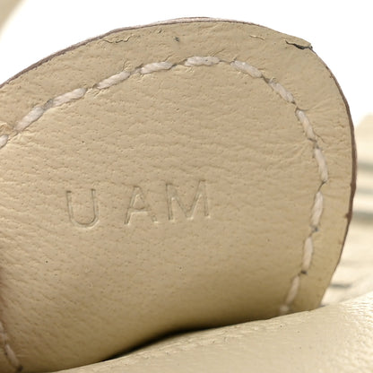 Hermes Milo Lambskin Matte Alligator Touch Grigri Rodeo Horse Bag Charm PM Craie Nata Beton 4 of 5