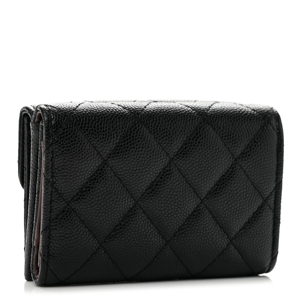Chanel Caviar Quilted Double Flap Wallet Black 3 of 12
