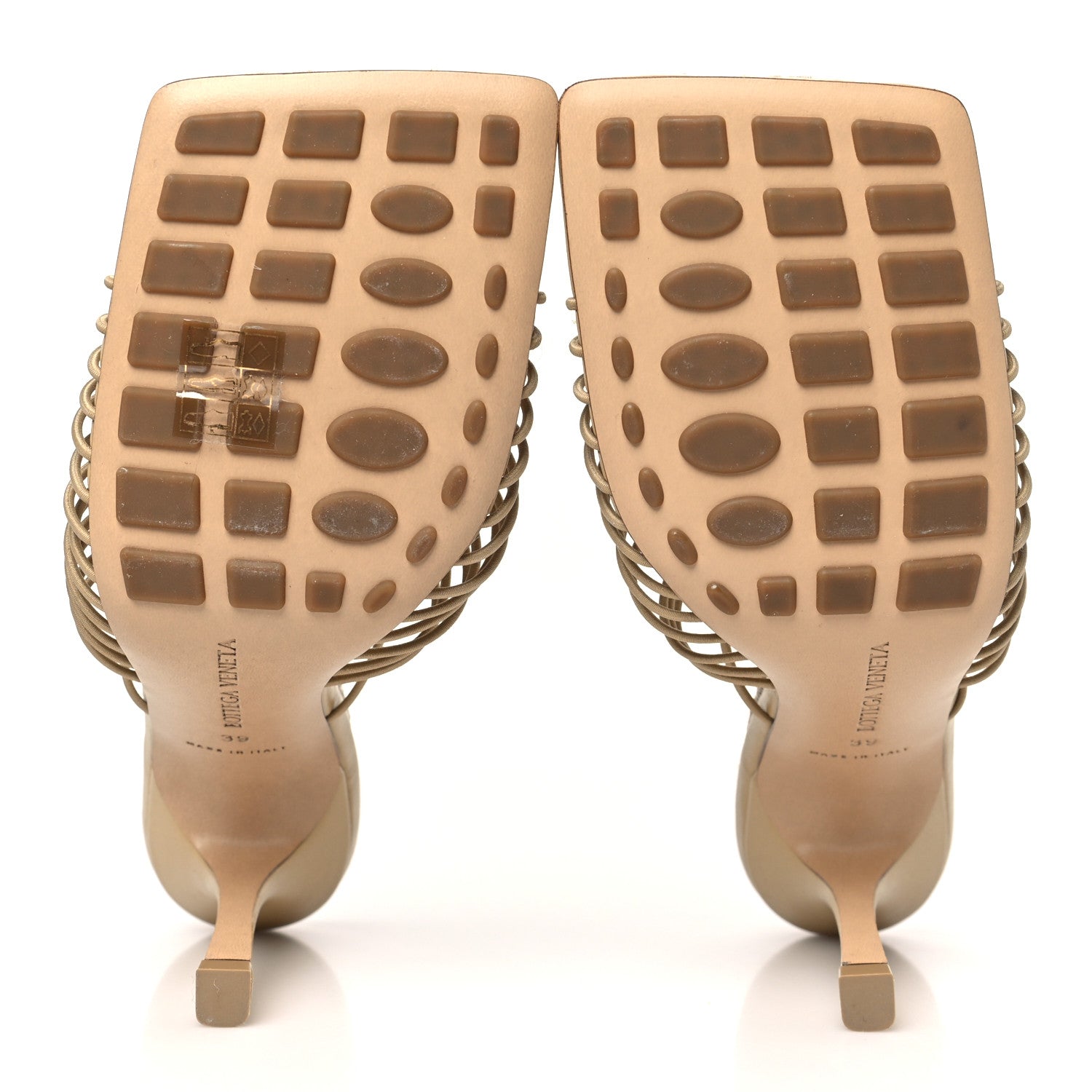 Bottega Veneta Raffia Elasticized Stretch Mule Sandals 39 Cane Sugar 6 of 8