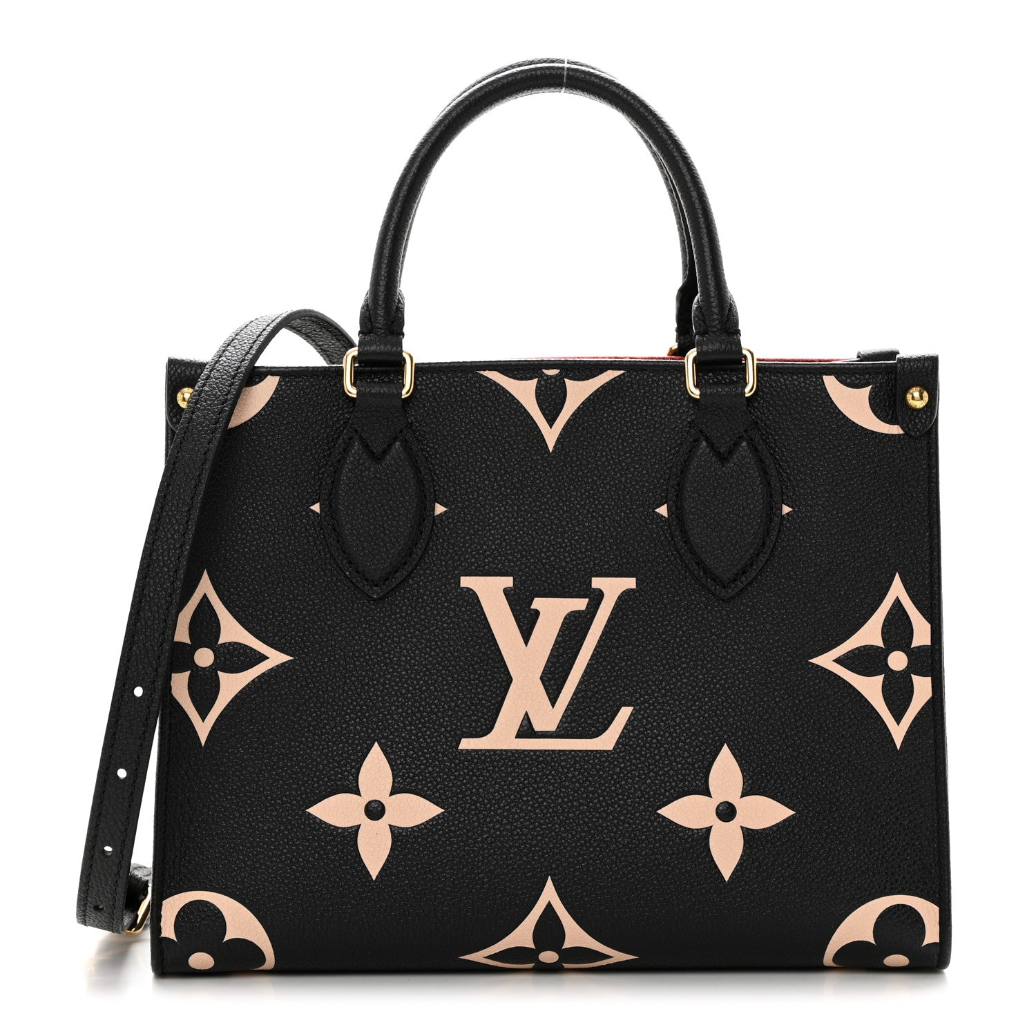 Louis Vuitton Empreinte Monogram Giant Onthego PM Black Beige 1 of 10