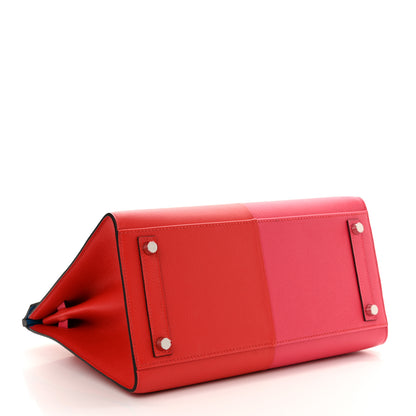 Hermes Epsom Casaque Birkin Sellier 30 Rouge Coeur Rose Extreme Bleu Zanzibar 4 of 11