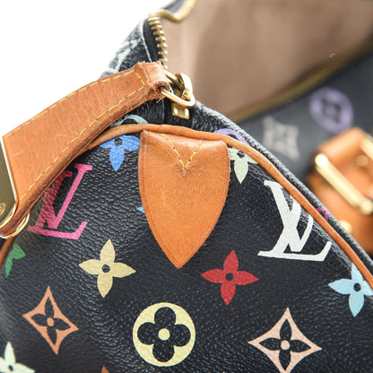 Louis Vuitton Monogram Multicolor Speedy 30 Black 6 of 20
