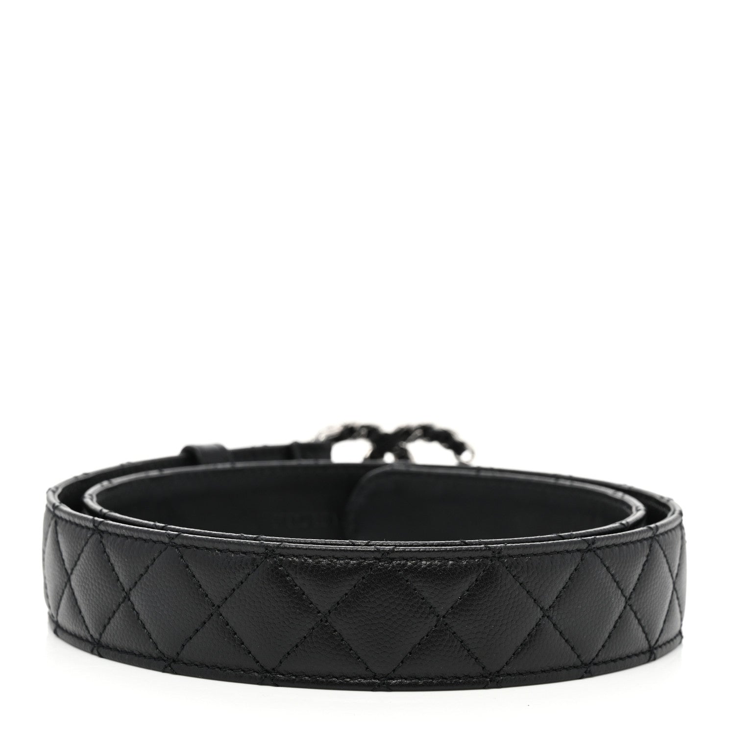 Chanel Caviar Quilted CC Chain Belt 85 34 Black 2 of 6