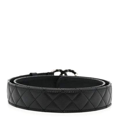 Chanel Caviar Quilted CC Chain Belt 85 34 Black 2 of 6