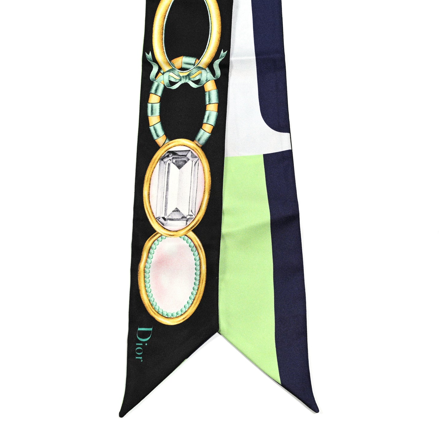 Silk ABCDior O Mitzah Scarf Black