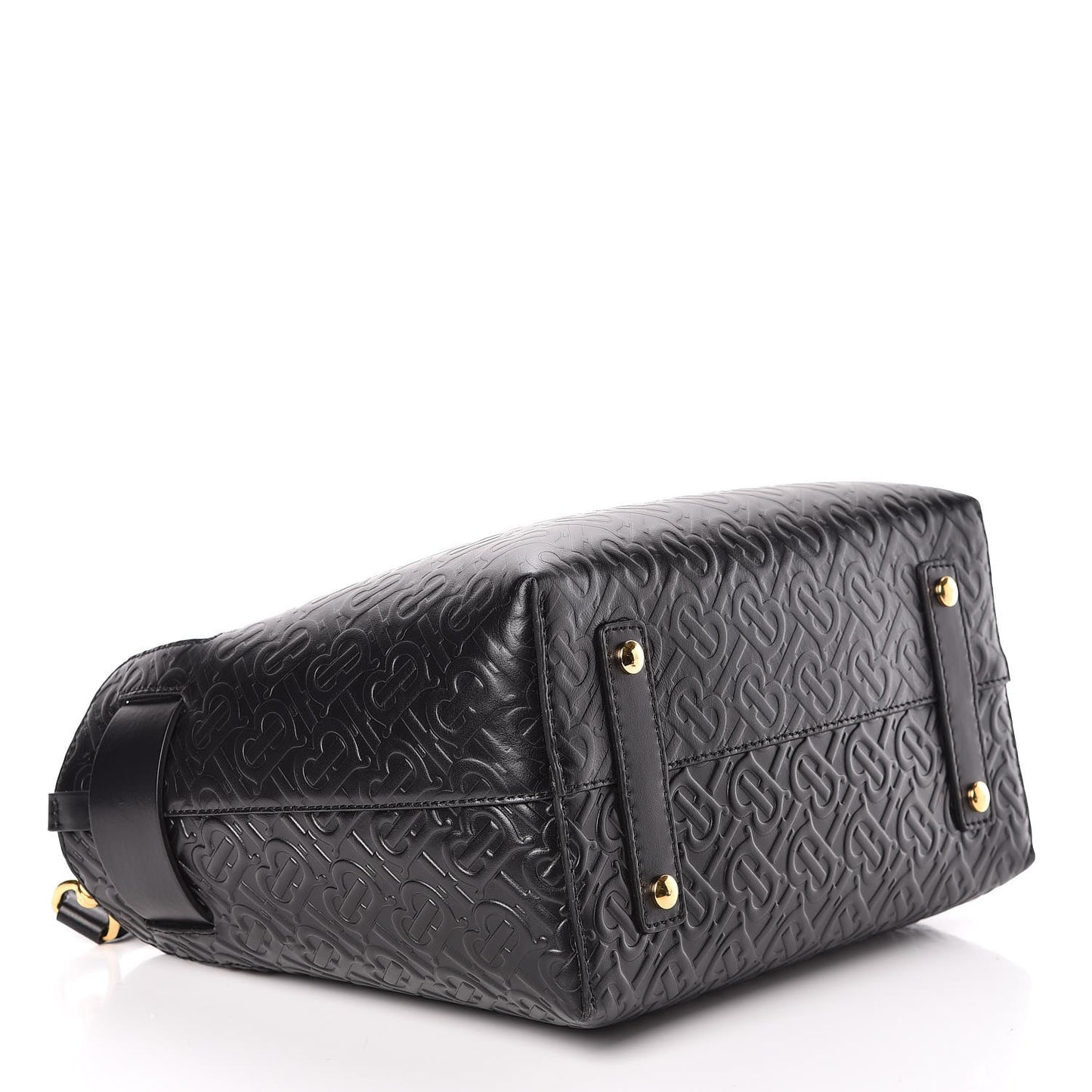 Calfskin Embossed Monogram Small Belt Bag Black