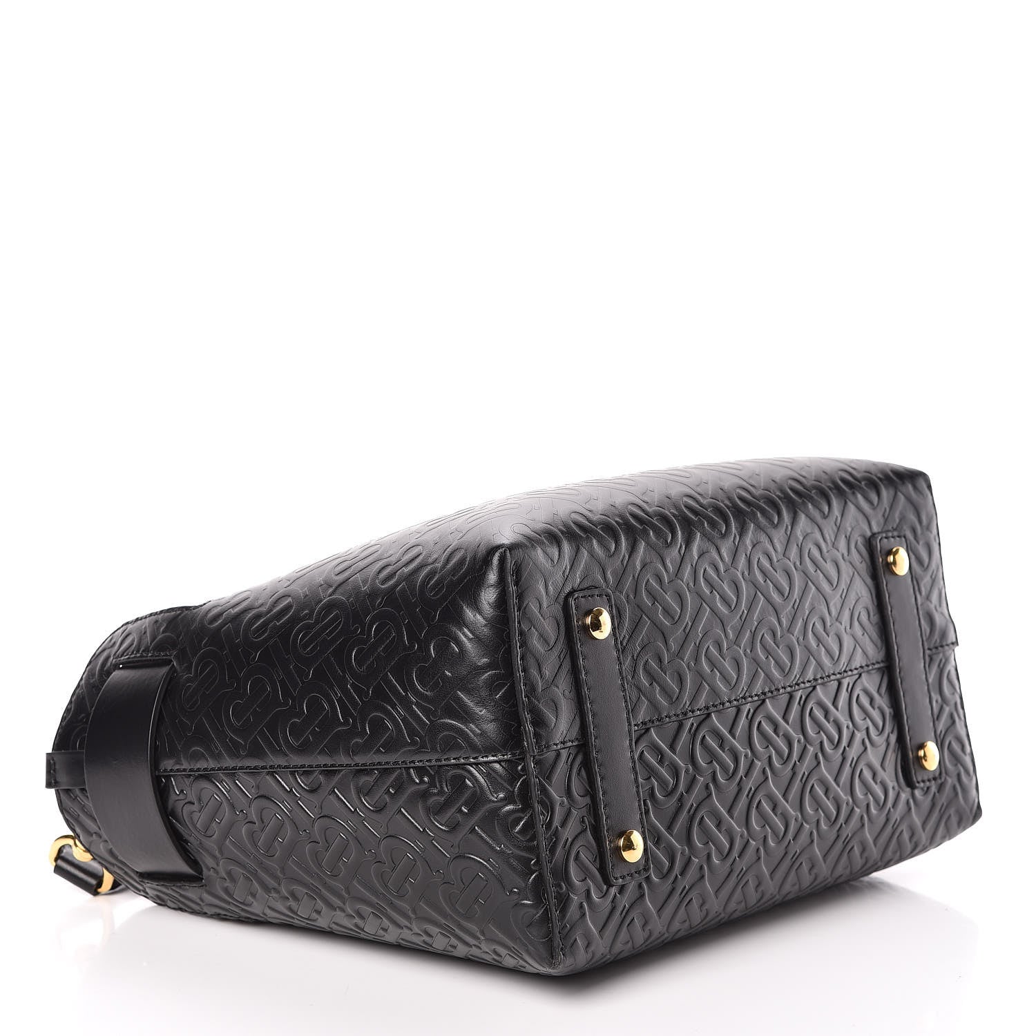 Burberry Calfskin Embossed Monogram Small Belt Bag Black 4 of 10
