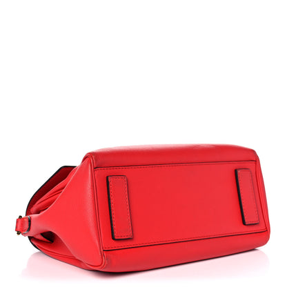 Versace Calfskin Medium La Medusa Top Handle Handbag Red 4 of 15