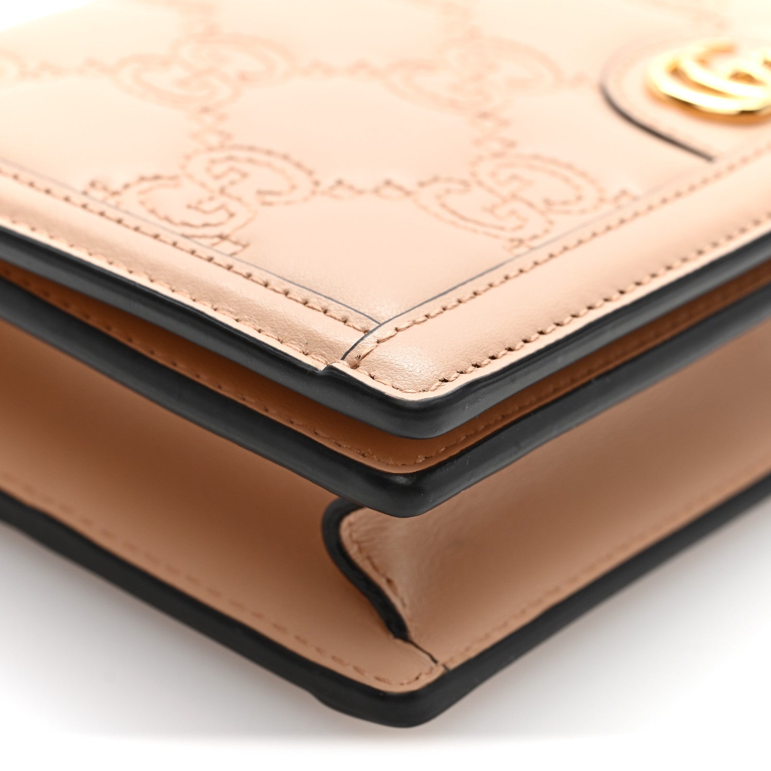 Gucci Calfskin GG Matelasse Chain Wallet Perfect Pink 9 of 10