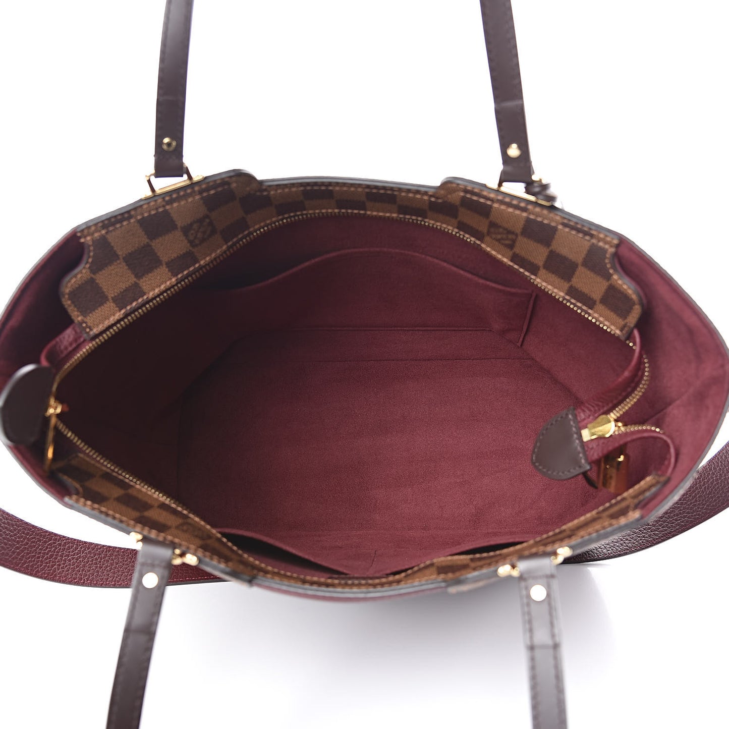 Damier Ebene Taurillon Jersey Bordeaux