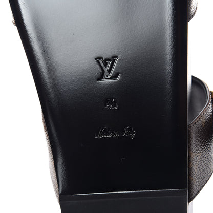 Louis Vuitton Monogram Bom Dia Mule Sandals 40 Black 7 of 8