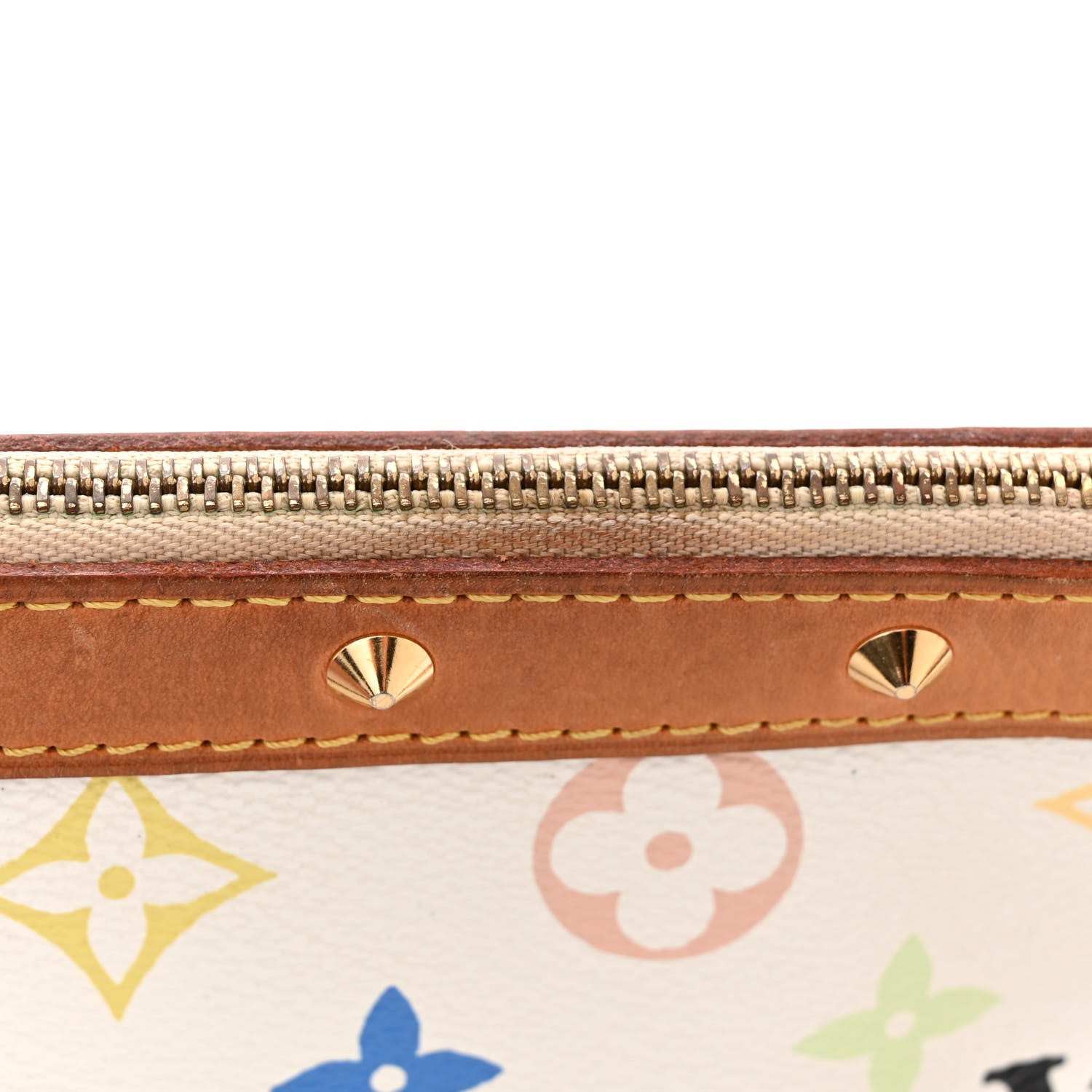 Louis Vuitton LOUIS VUITTON Monogram Multicolor Pochette Accessories White 11 of 12
