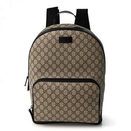 Gucci GG Supreme Monogram Medium Backpack Black 2 of 19