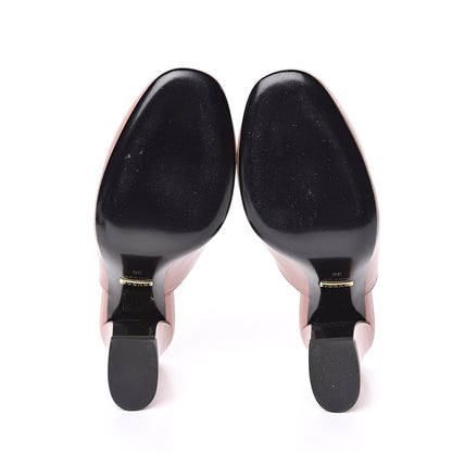 Gucci Malaga Kid Horsebit Princetown Mid Heel Mules 36 Crystal Pink 5 of 10