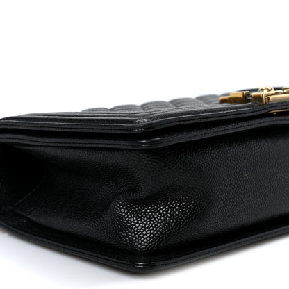 Chanel Caviar Quilted Medium Boy Flap Black 8 of 9