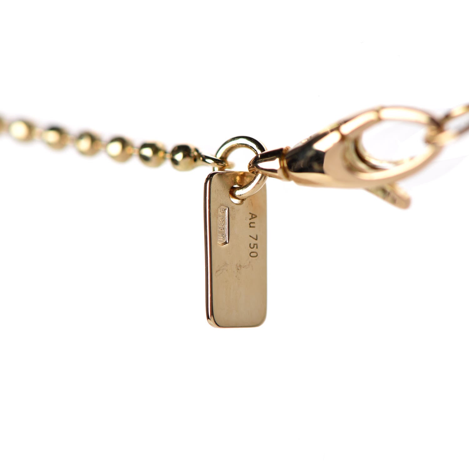 Gucci 18K Yellow Gold Icon Fringe Pendant Necklace 5 of 7