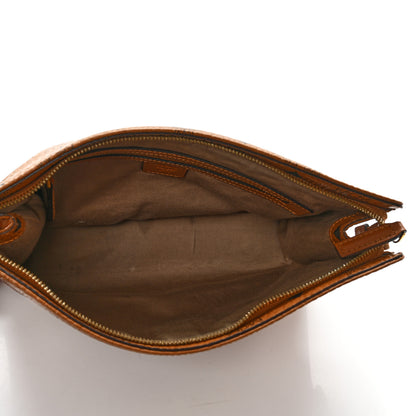 MCM Visetos Medium Zip Pouch Cognac 5 of 12