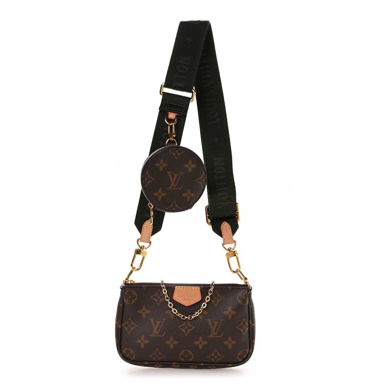 Louis Vuitton Monogram Multi Pochette Accessories Mini Pochette Kaki 1 of 11