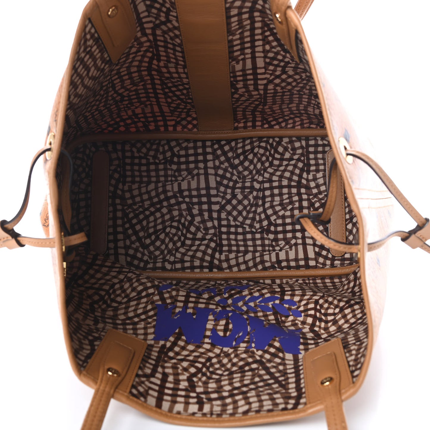 Visetos Medium Liz Reversible Shopper Tote Cognac