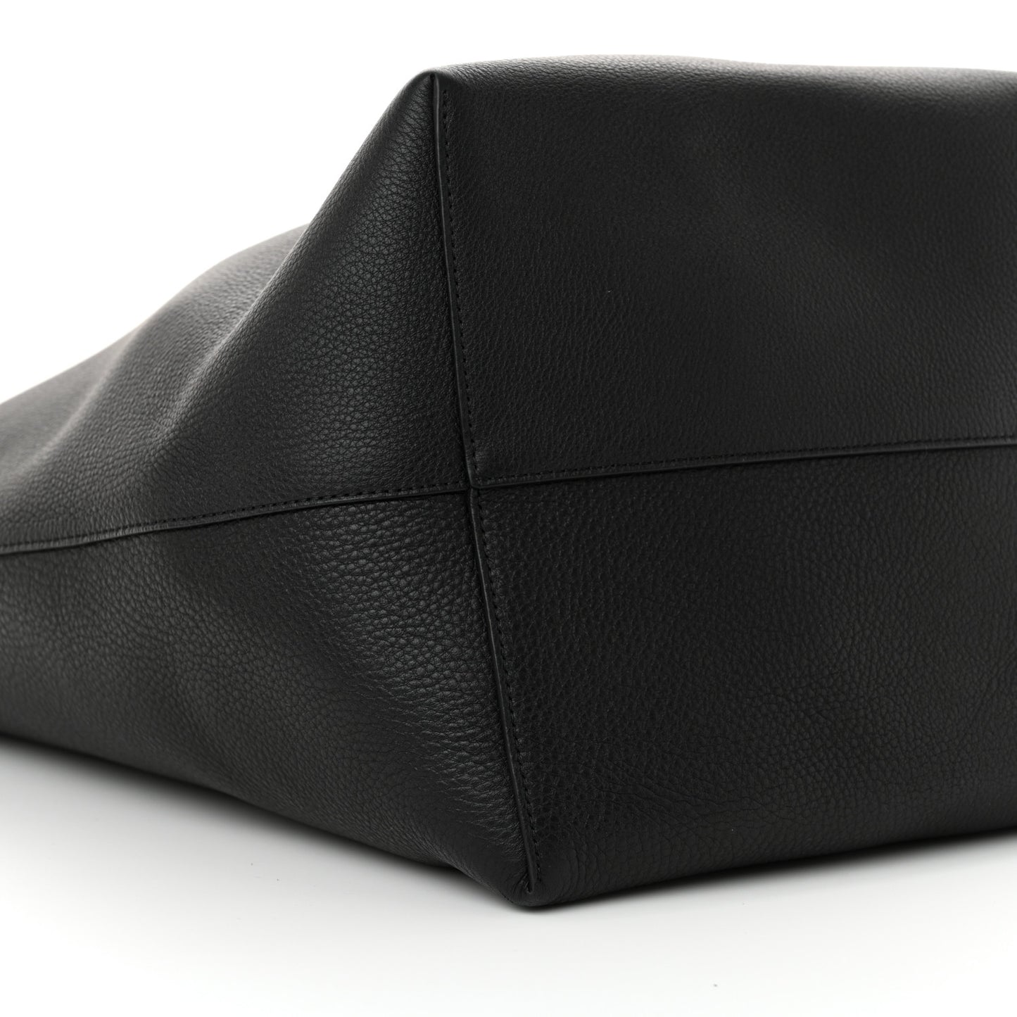 Grained Calfskin Large N/S Park Tote Black