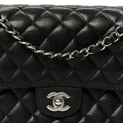 Chanel Caviar Quilted Medium Double Flap Black 8 of 10
