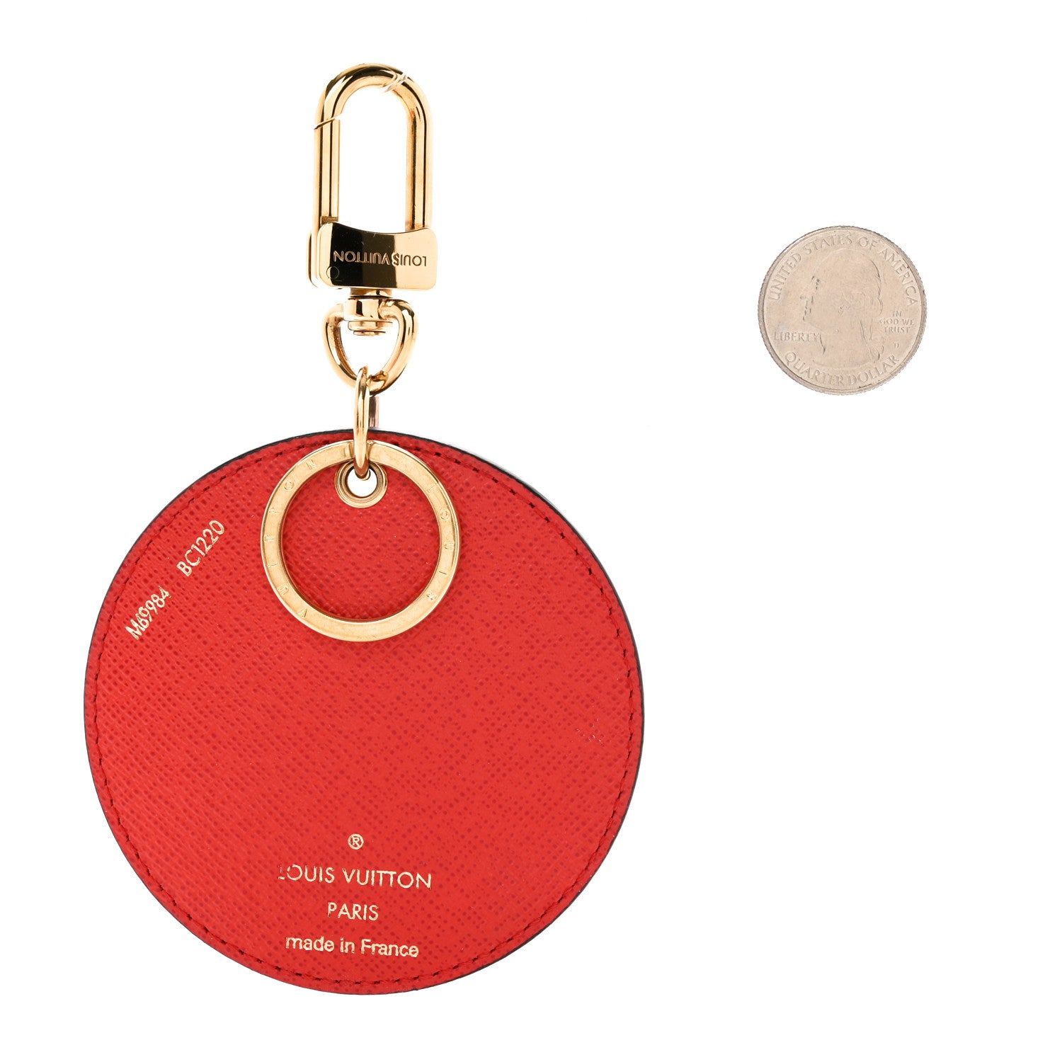 Louis Vuitton Monogram 2020 Christmas Animation Bumper Cars Bag Charm Key Ring Coquelicot 2 of 5
