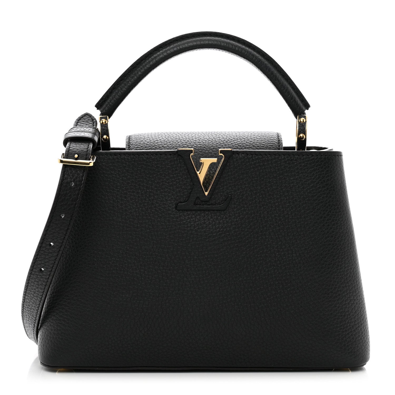 Louis Vuitton Taurillon Capucines BB Black 1 of 9