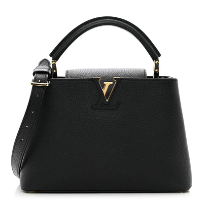 Louis Vuitton Taurillon Capucines BB Black 1 of 9