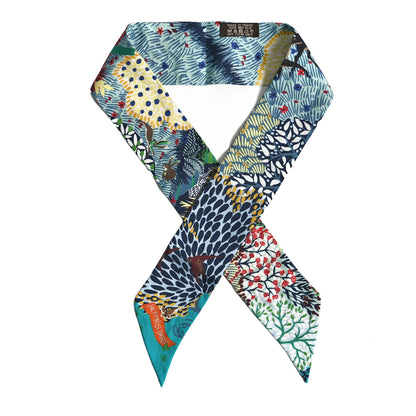 Hermes Silk Dans un Jardin Anglais Twilly Canard Vert Jaune 1 of 4