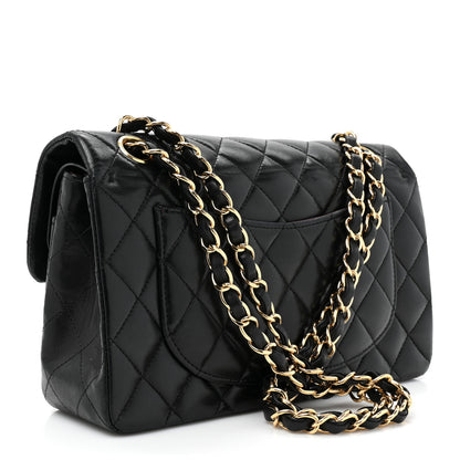 Chanel Lambskin Quilted Small Double Flap Black 3 of 16
