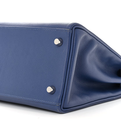 Hermes Evercolor Verso Kelly Retourne 28 Bleu Brighton Capucine 10 of 17