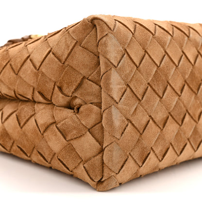 Bottega Veneta Suede Intrecciato Small Andiamo Shoulder Bag Amber 8 of 10