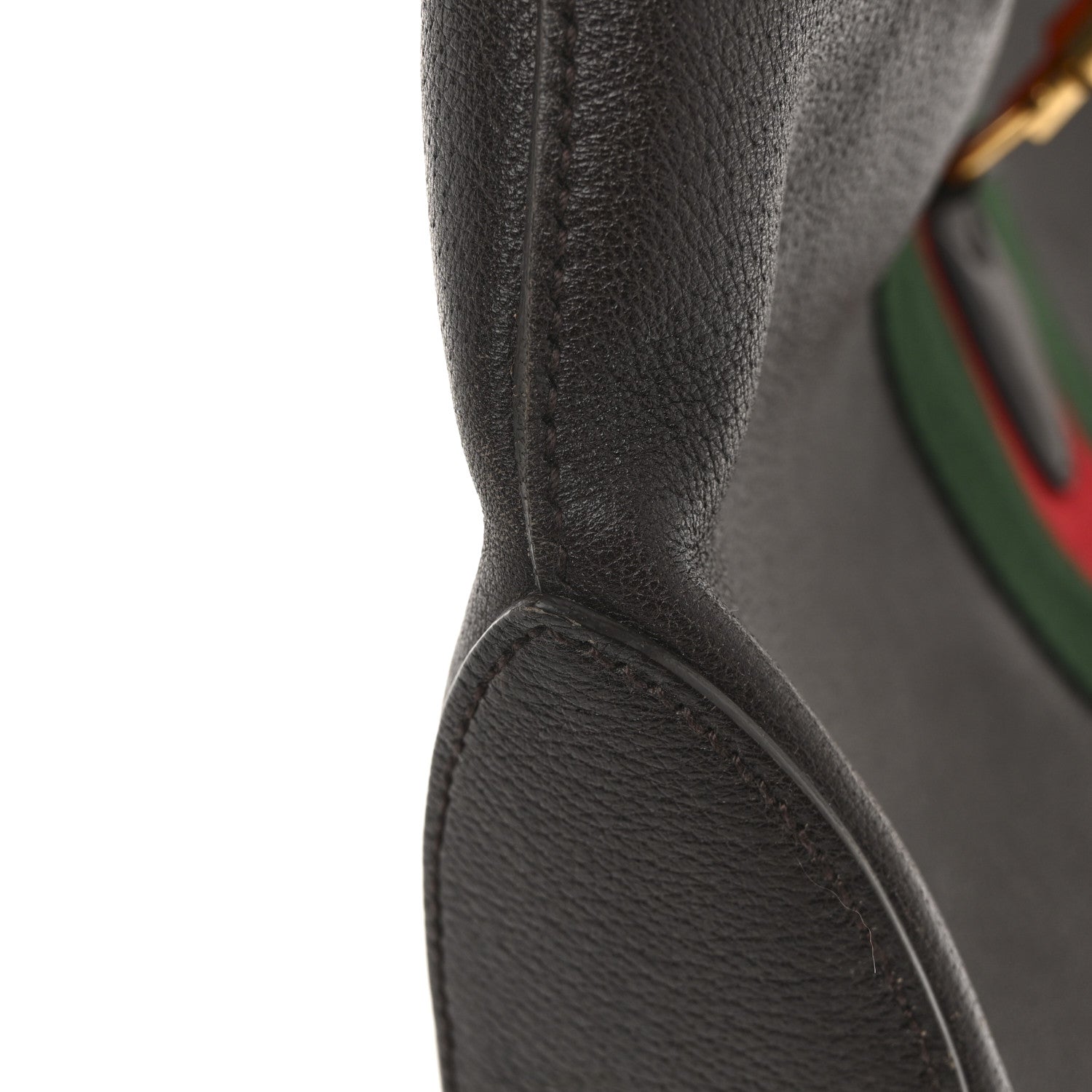 Gucci Soft Grained Calfskin Web Large Jackie Hobo Dark Brown 14 of 16