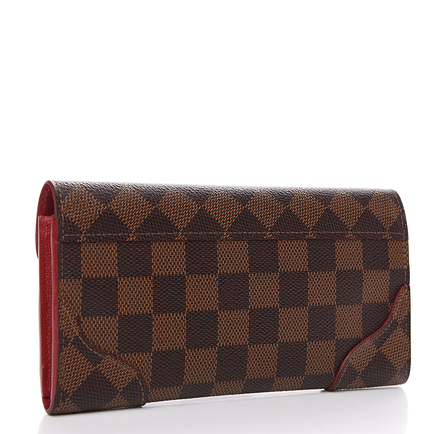 Louis Vuitton Damier Ebene Caissa Wallet Cherry 2 of 8