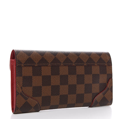 Louis Vuitton Damier Ebene Caissa Wallet Cherry 2 of 8